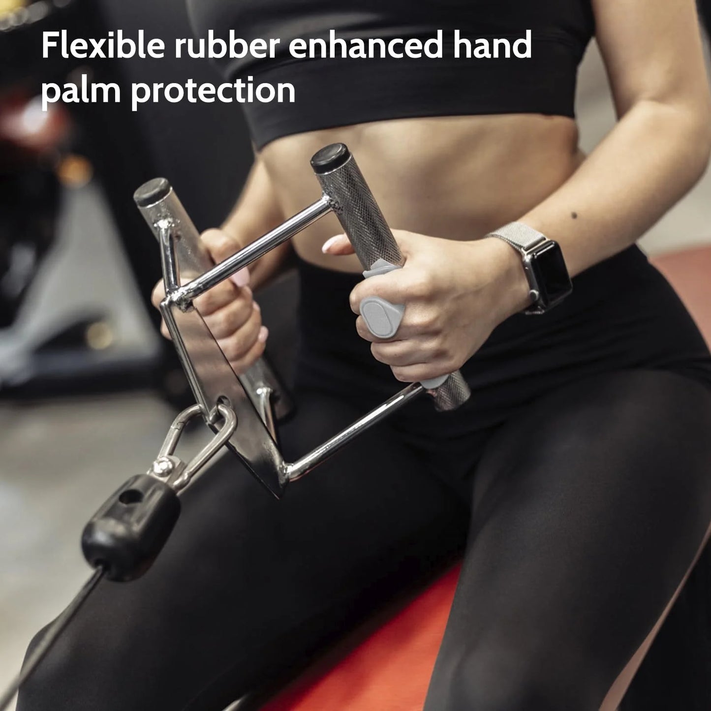 2 Pcs Anti-Slip Weightlifting Grips Ergonomic Rubber Hand Protector Gloves for Pull-Ups, Gym Training & Exercise – Non-Slip Dumbbell & Deadlift Grip Pads, One Size Fits All for Men & Women