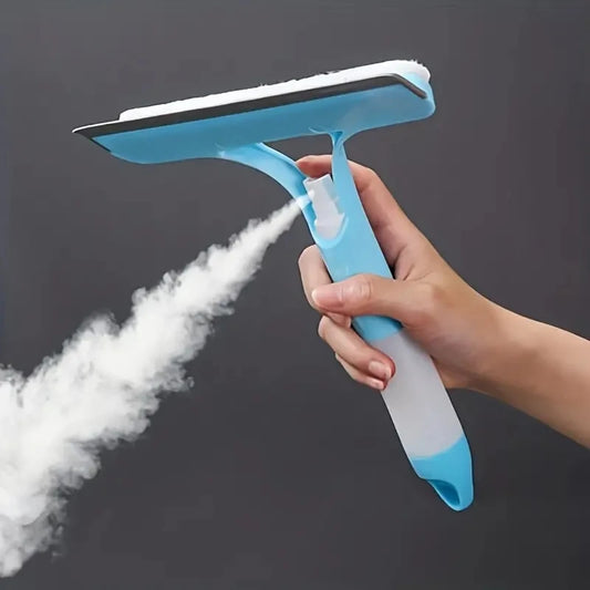  3-in-1 Multi-Function Glass Cleaner- Spray, Wipe & Scrape in One