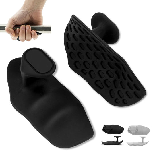 2 Pcs Anti-Slip Weightlifting Grips Ergonomic Rubber Hand Protector Gloves for Pull-Ups, Gym Training & Exercise – Non-Slip Dumbbell & Deadlift Grip Pads, One Size Fits All for Men & Women